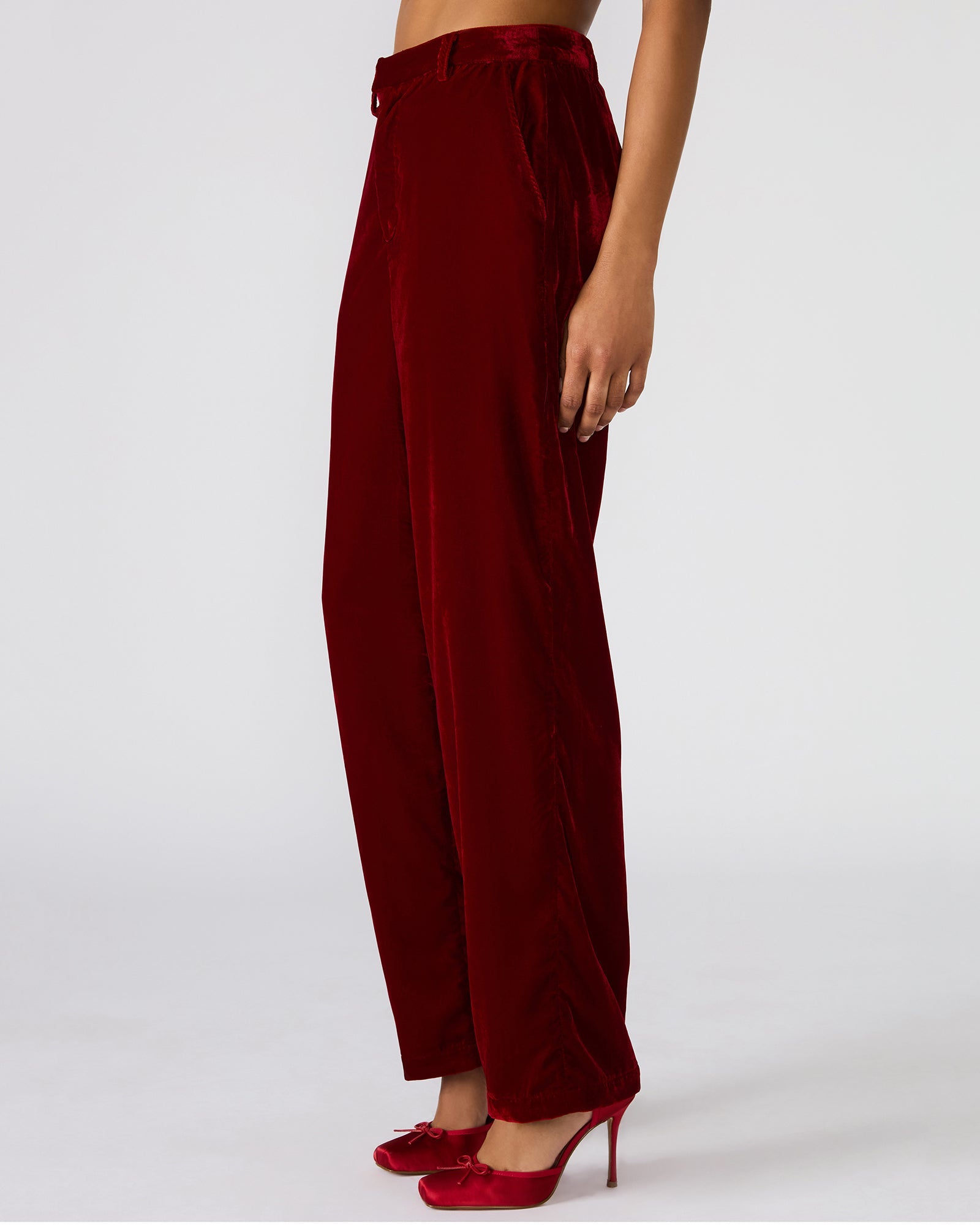 TONIA PANT RED VELVET