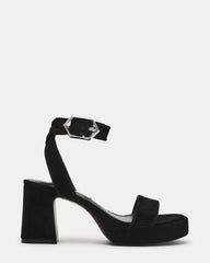 ELIDA BLACK SUEDE